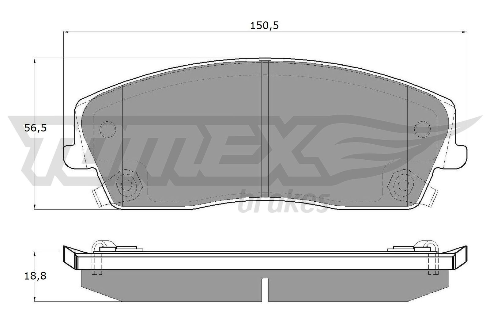 TOMEX Brakes Bremsbelagsatz, Scheibenbremse